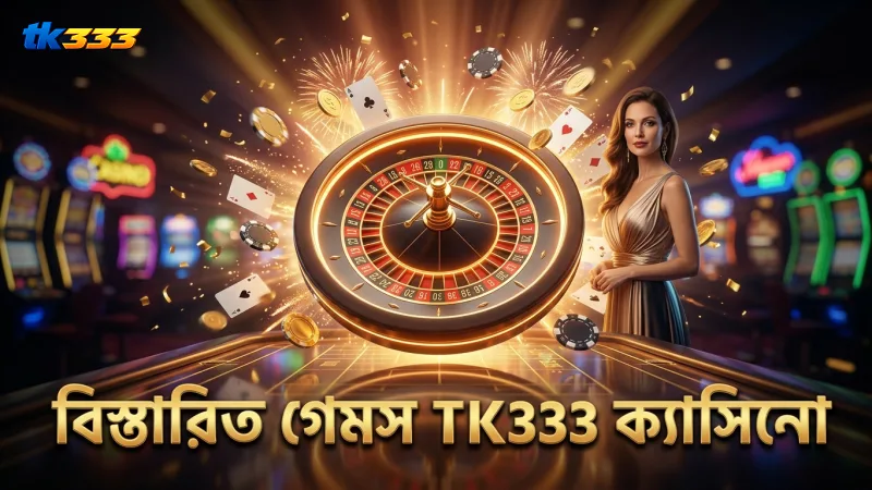 TK333 ক্যাসিনোর গেমসের বিস্তৃত ভ্যারাইটি ও বিশেষ ফিচার