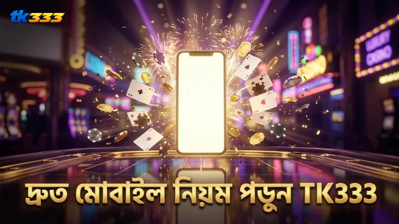 দ্রুত মোবাইল থেকে নিয়ম বুঝে খেলায় সুবিধা নিন TK333-এ